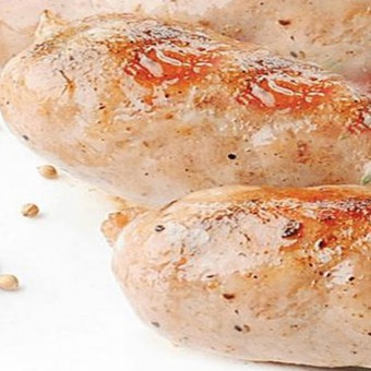 Колбаски куриные с овощной подгарнировкой 320гр - "Резвый лось" - служба доставки еды в Ивделе